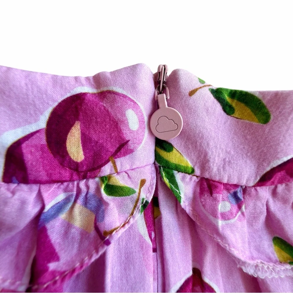 Mayoral Girl Cherry Flutter Sleeve Blouse 100% cotton Size 18M